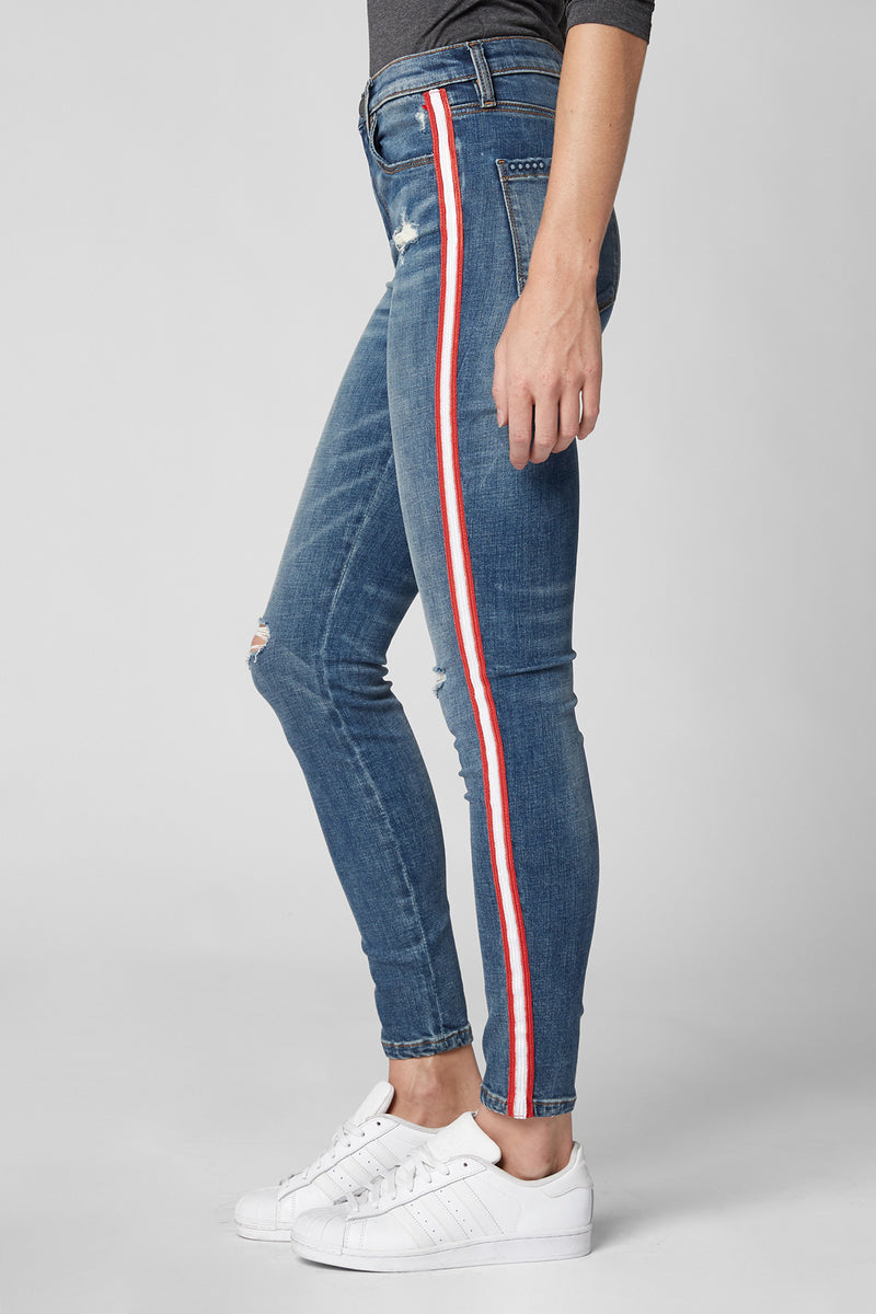 Billieblush Glitter Stripe Jeans SAVANNA